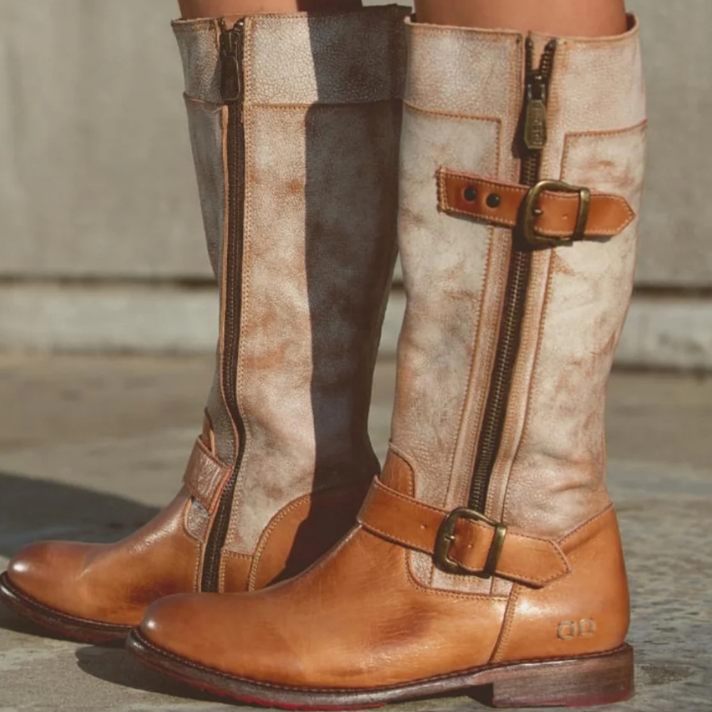 BED|STU GoGo Lug Distressed Leather Boots